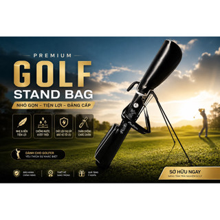 Túi Tập Golf Stand Bag Cao Cấp – Túi Golf Sunday Có Chân Đứng, Thiết Kế Vintage ( Golfworldforall )