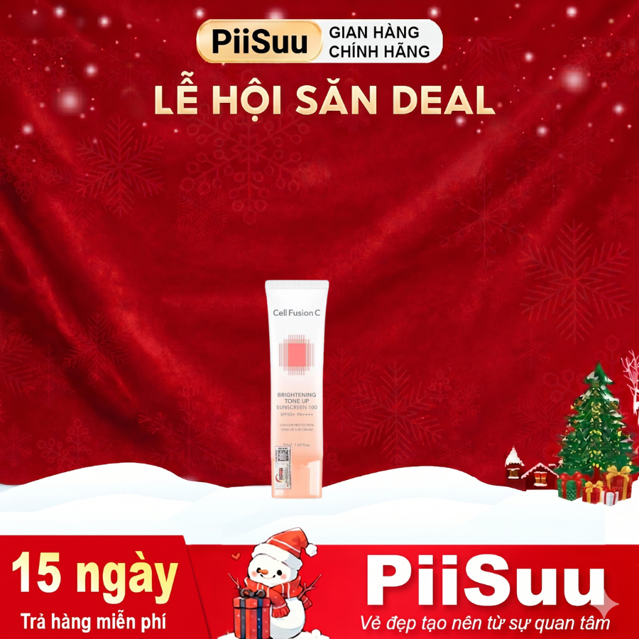 [BÁN CHẠY] Kem Chống Nắng Nâng Tone Ráo Mịn Kiềm Dầu Cell Fusion C Brightening Tone Up Sunscreen SPF50+ PA ++++