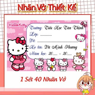 Nhãn vở in tên theo yêu cầu 2026-2027, có 1 tập 40c, in trường, lớp, tên bé (KHÔNG IN TỪNG MÔN HỌC)