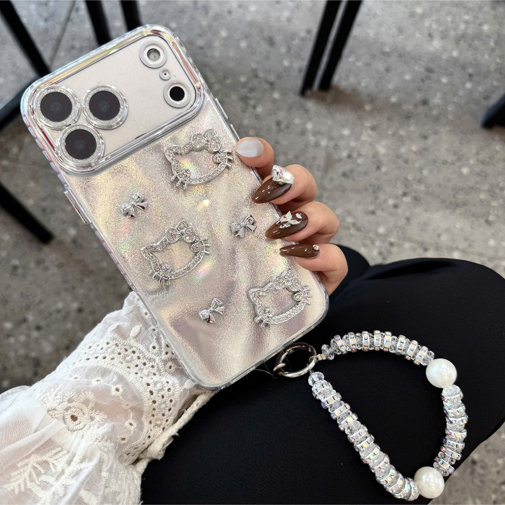 ỐP LƯNG IPHONE SILVER GLAM - PHIÊN BẢN ĐÍNH ĐÁ CAO CẤP (COLLECTION 2026) - Nắng Case