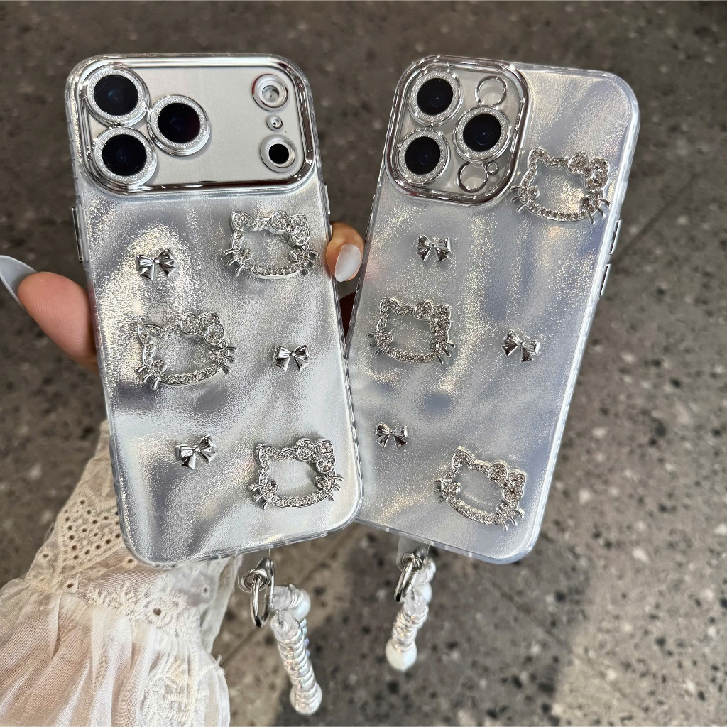 ỐP LƯNG IPHONE SILVER GLAM - PHIÊN BẢN ĐÍNH ĐÁ CAO CẤP (COLLECTION 2026) - Nắng Case