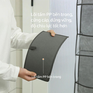 【Tặng Kèm Móc】Túi Treo Tường Đựng Túi Xách 4 Ngăn Chống Bụi, Giỏ Treo Đa Năng Để Đồ Tiện Lợi, Phụ Kiện Gia Đình Giá Sỉ