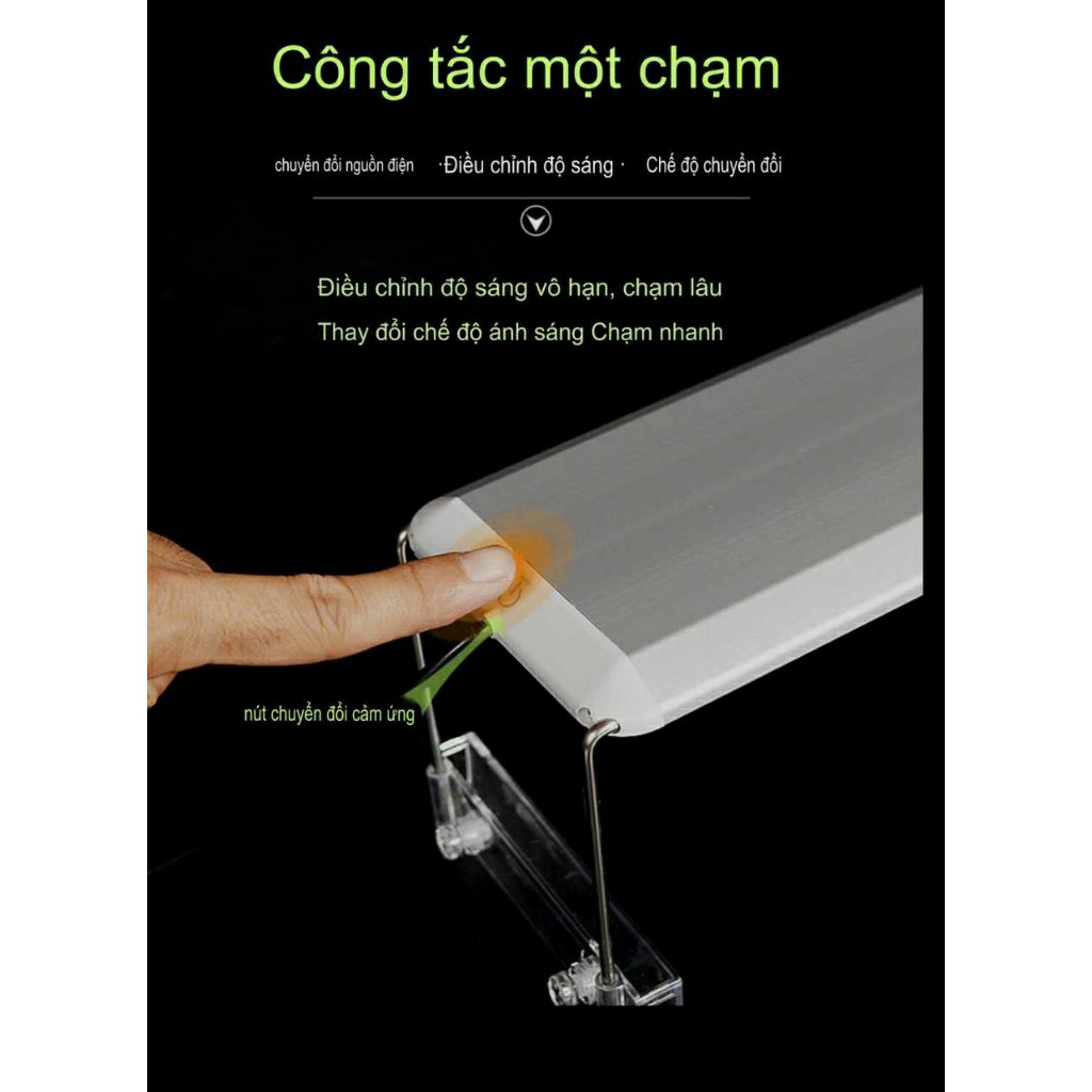 MÁNG ĐÈN LED HỒ CÁ CHỈNH NHIỀU MÀU AQUABLUE.