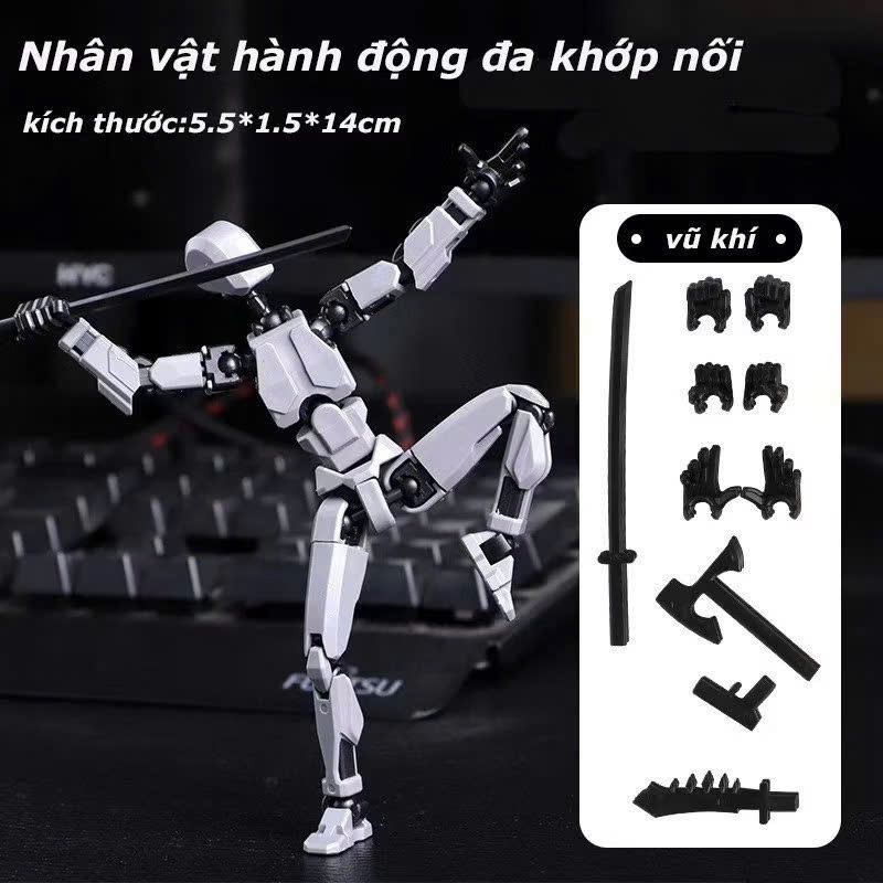 Kit Đồ Chơi Lắp Ráp Mô Hình 3D Mô Phỏng ROBOT FIGURE LUCKY DUMMY