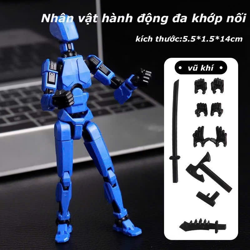 Kit Đồ Chơi Lắp Ráp Mô Hình 3D Mô Phỏng ROBOT FIGURE LUCKY DUMMY