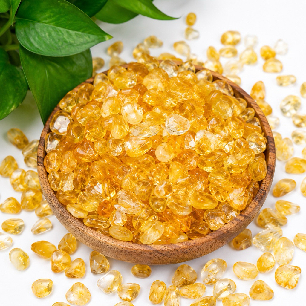 Đá Thạch Anh Vàng - Đá Citrine thu hút tài lộc, may mắn, đá phong thủy, đá năng lượng, có xử lí màu