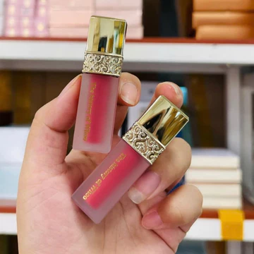 Son kem lì Whoo Velvet Liquid Lip Rouge 18 Rose Pink mini màu hồng khô, Hàng tách set