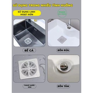 50 Lưới Lọc Rác Lỗ Thoát Nước Đa Năng - Miếng Dán Lọc Tóc Nhà Tắm Chống Tắc Nghẽn