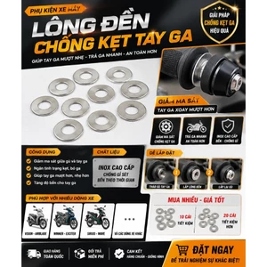 Lông đền chống kẹt tay ga xe máy inox cao cấp – vòng đệm chống bó ga, chống kẹt ga Winner Exciter Vision Airblade