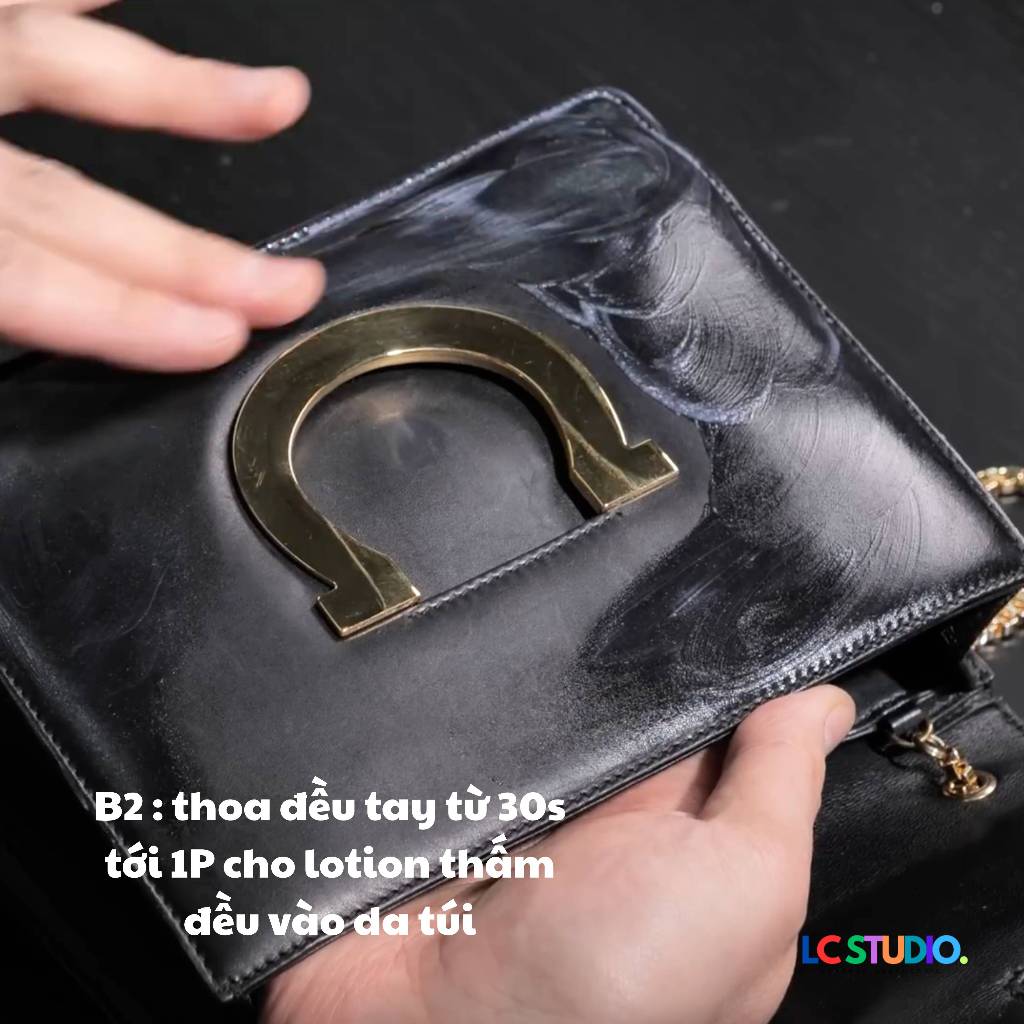 Leather Lotion Dưỡng Mềm Và Làm Sạch Dành Cho Đồ Da,Sofa, Nội Thất Ô Tô, Giày Dép, Túi Xách LC Studio