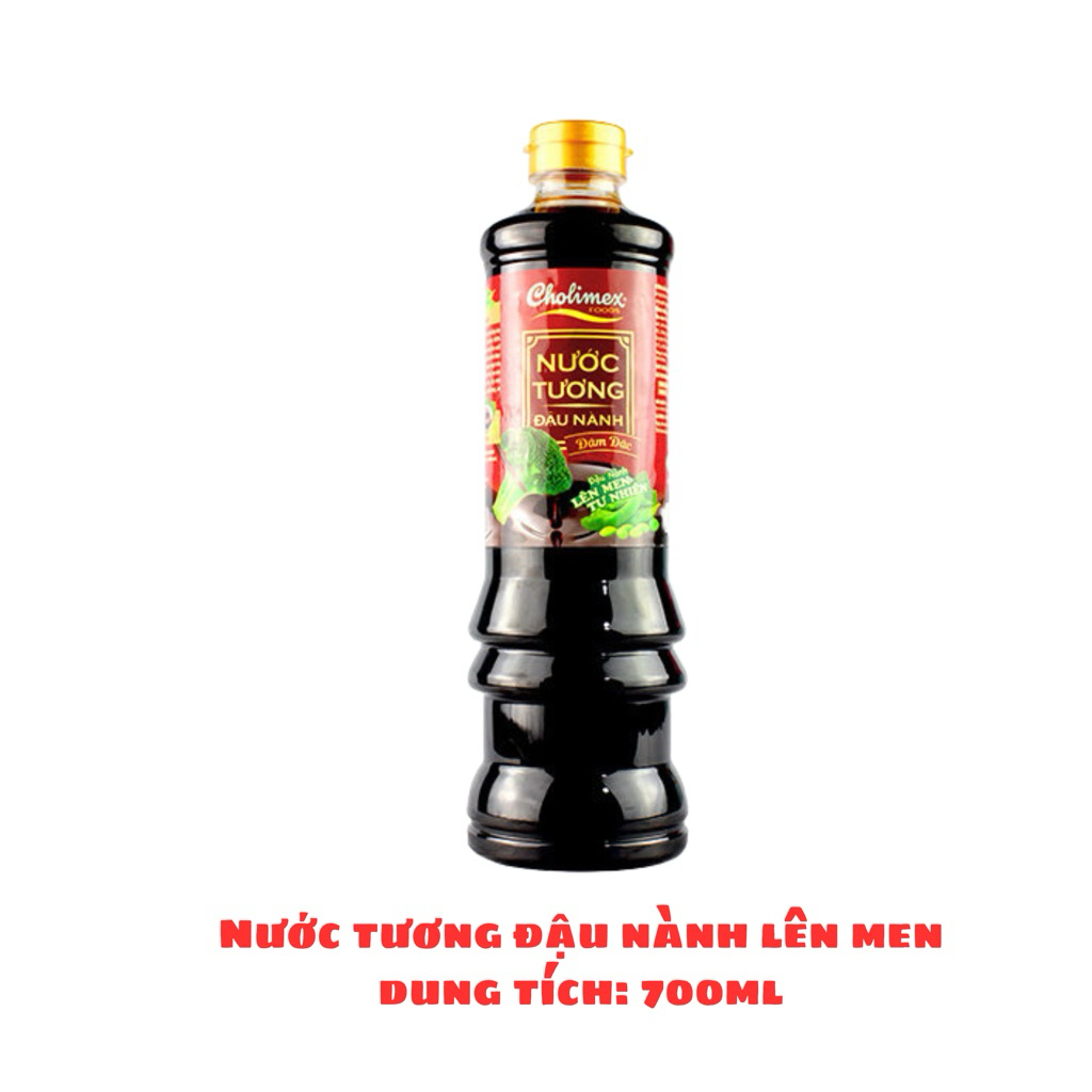 Nước tương lên men tự nhiên Cholimex chai 700ml - Đậm đặc, thơm ngon