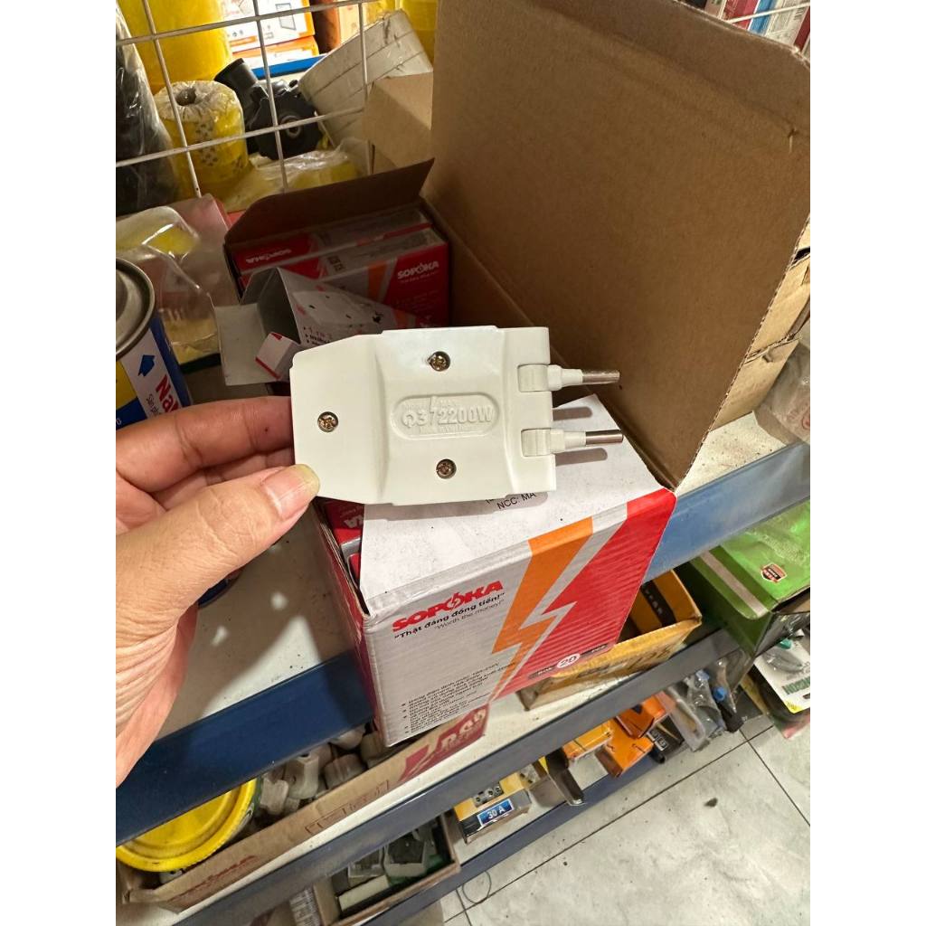 Ổ cắm chia điện, ổ cắm Sopoka 1 ra 3 cổng 2200W chịu tải cao chống cháy
