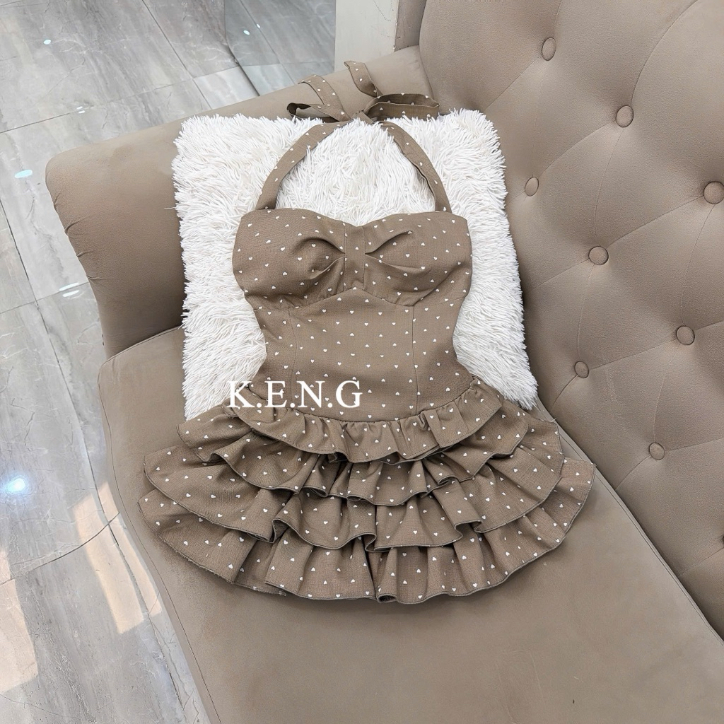 set quây buộc cổ chân váy tầng ạ