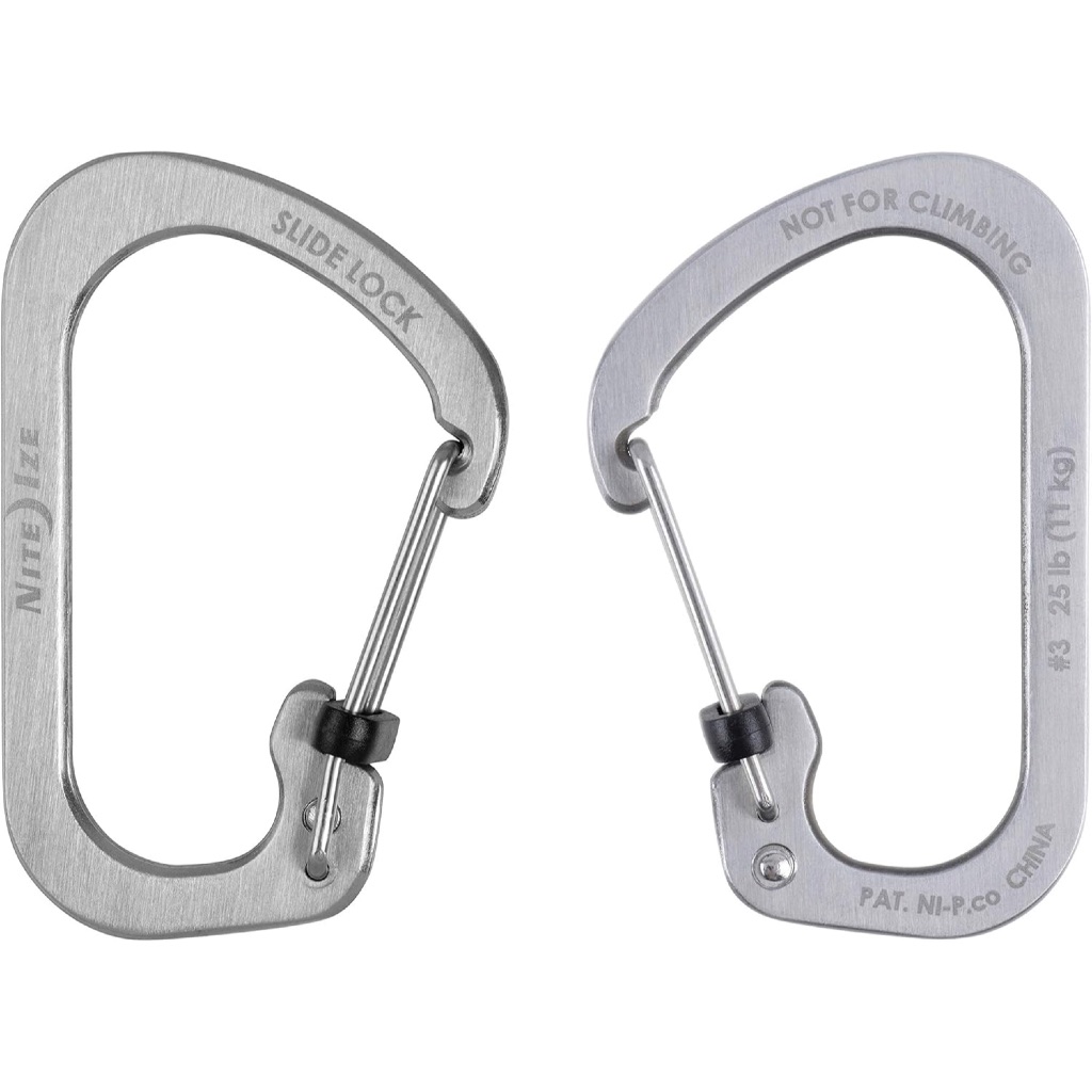 Nite Ize - Móc khóa CSL3-11-R6 - Slidelock Size #3 Carabiner (Thép không gỉ)