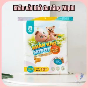 Khăn Vải Khô Mipbi Chính Hãng – Khăn Khô Đa Năng Cho Bé, Khăn Lau Mặt, Thay Khăn Ướt An Toàn