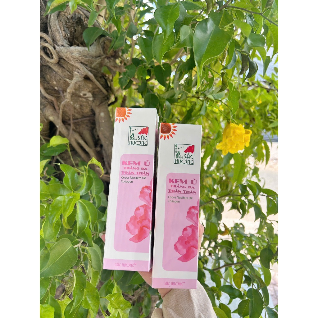 KEM Ủ DƯỠNG TRẮNG DA TOÀN THÂN SẮC HƯƠNG giúp làm trắng sáng ,đều màu,phục hồi và tài tạo làn da mịn màng.