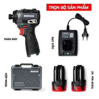 Máy Chuyên Vít BOSSUN BS-SD160pro, Lực siết 160Nm,4 Tốc Độ,Động Cơ Từ, Dùng Pin 16.8V, Đầu 1/4