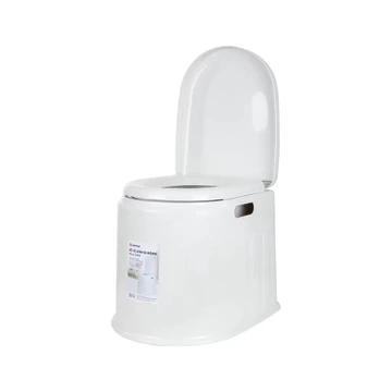 Bồn Cầu Di Động Cho Người Già Người Bệnh Kèm Xô Vệ Sinh Có Nắp – Ghế Vệ Sinh Nhựa PE Cao Cấp Chịu Lực Tốt