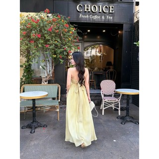 Đầm Nữ BORRIN DRESS Form Maxi Xòe Chất Tơ Mềm Đính Ngọc Trai Đi Biển, Dạo Phố GOUT DE JUN