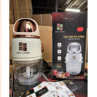 Máy Xay Đa Năng MISU LOUIS M2-68, Xay Thịt, Xay Đá, Xay Rau Củ | Cối Thủy Tinh dày bền