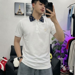 Áo Polo Nam Fashion Luxury Tay Ngắn Phối Cổ Chất Vải Dày Mịn Thoáng Mát Thời Trang Hot Trend