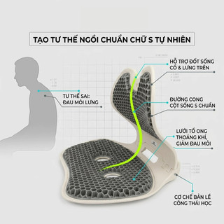 [HÀNG SỊN] Ghế Chống Gù Gấp Gọn Công Thái Học Điều Chỉnh Tư Thế Ngồi Thẳng Lưng Dùng Cho Mọi Lứa Tuổi