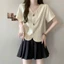 Áo Sơ Mi Trắng Nữ Ngắn Tay Cổ Đức, Áo Kiểu Công Sở Cao Cấp Tôn Dáng Sang Chảnh