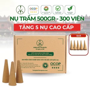 Hộp 300 Viên Nụ trầm Hương Tự Nhiên Tân Nguyên, hương thơm dịu nhẹ, xông nhà