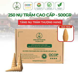 [OCOP 4 SAO - TẶNG HƯƠNG ĐẠO TRẦM CAO CẤP] Hộp 45 viên nụ trầm hương thiên nhiên cao cấp Tân Nguyên, thơm tinh khiết