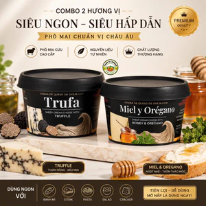 COMBO PHÔ MAI KEM SỮA CỪU 2 VỊ HOT NHẤT | Truffle cao cấp & Mật ong dễ ăn – ăn là ghiền