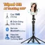Gậy chụp ảnh selfie 4 chân 1m8 kim Gimbal AI xoay 360° tự động theo dõi chuyển động khuôn mặt,cử chỉ - Tripod điện thoại