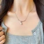HOLIE Dây Chuyền Nữ Mạ Bạc Đính Ngọc Trai Nhân Tạo Treo – Thiết Kế Uốn Cong Hiện Đại,Thanh Lịch DC11