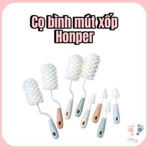 Cọ rửa bình xoay 360 độ kèm mút xốp cao cấp Honper HP229