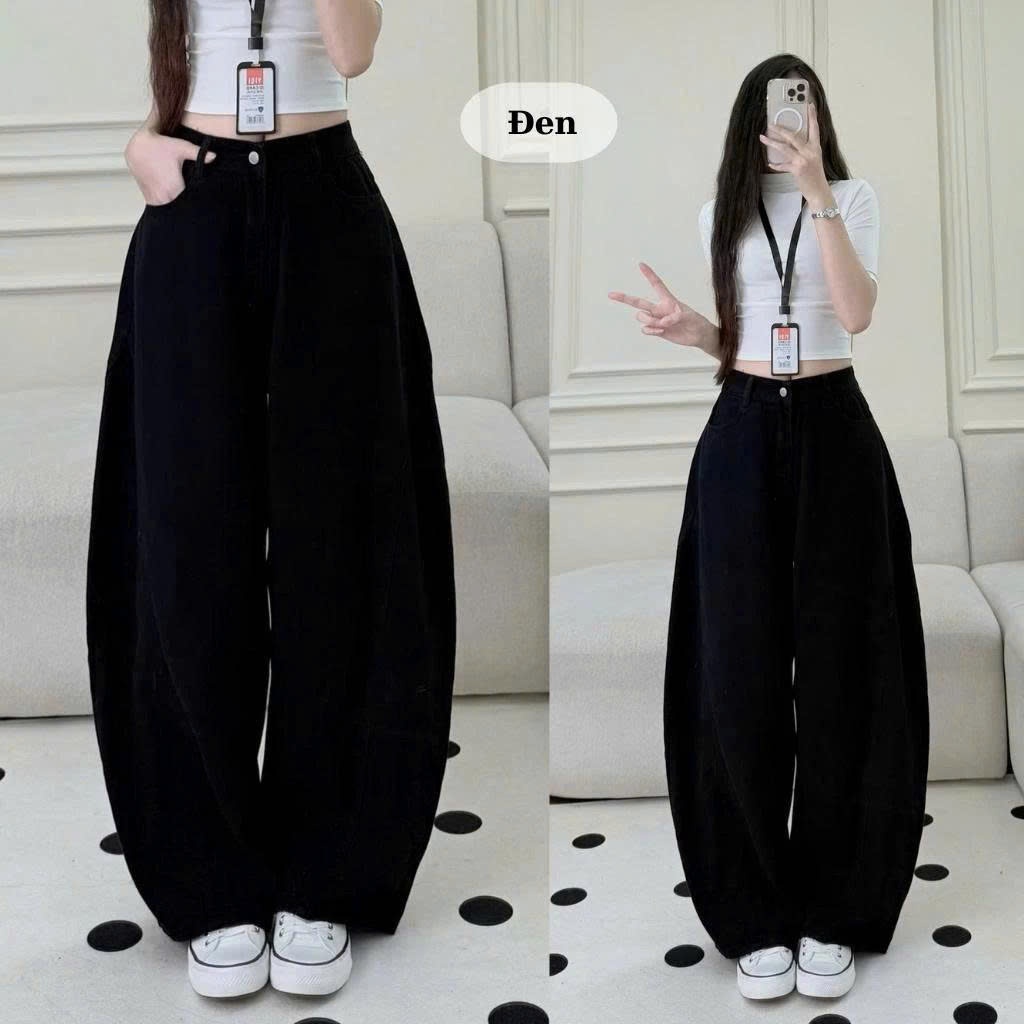 Quần Jeans Ống Cong Form Rộng Unisex Joolate Màu Wash Retro Cá Tính, Chất Denim Dày Dặn, Phong Cách Streetwear