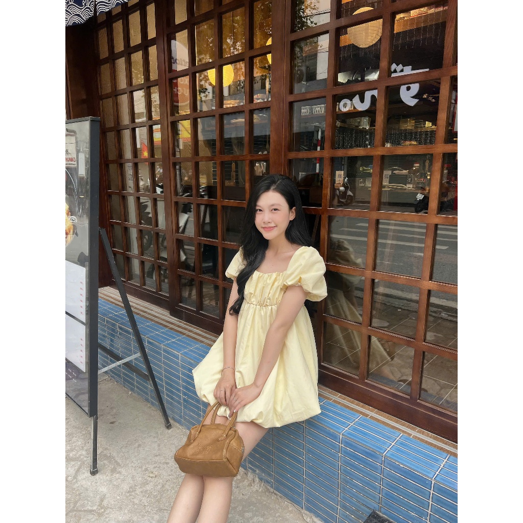 Alice Dress (TSW) Váy babydoll tay bồng dáng phồng Nữ the.sweaterweather
