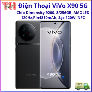 Điện Thoại Vivo X90 5G, NFC, Chíp Dimensity 9200, 8/256GB, AMOLED 120Hz,Pin4810mAh, Sạc 120W