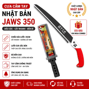 Cưa Cầm Tay JAWS Cao Cấp [Chính Hãng] - Thép Nhật Siêu Cứng, Chuyên Cắt Cây Cảnh, Gỗ Cứng
