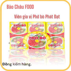 1 hộp viên gia vị Phở bò Phát Đạt: Chuẩn vị phở Hà Nội,Bí quyết nấu phở bò ngon chuẩn vị chỉ trong tích tắc!