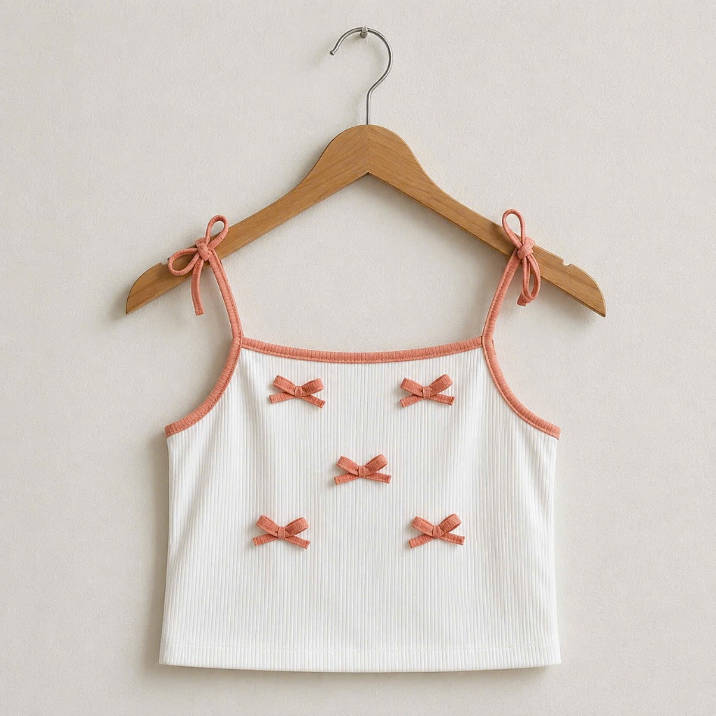Áo Kiểu Croptop Bigsize Nữ,Áo Thun Dây Nơ Xnh Xắn Vải Dệt Kim Thun Gân Mềm Mại G157