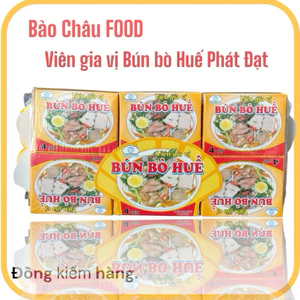 1 hộp Viên gia vị Bún bò Huế Phát Đạt: Tiết kiệm thời gian, trọn vẹn hương vị!