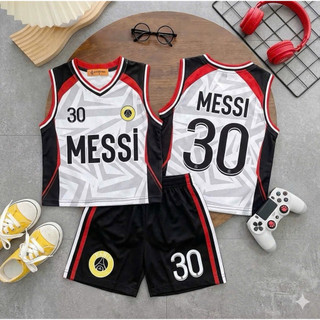 Bộ Ba Lỗ Bé Trai Vải Thun Mát - Mẫu Cầu Thủ Hot Trend Mặc Nhà Đi Chơi Đi Học Cho Bé 9-45kg [M56]