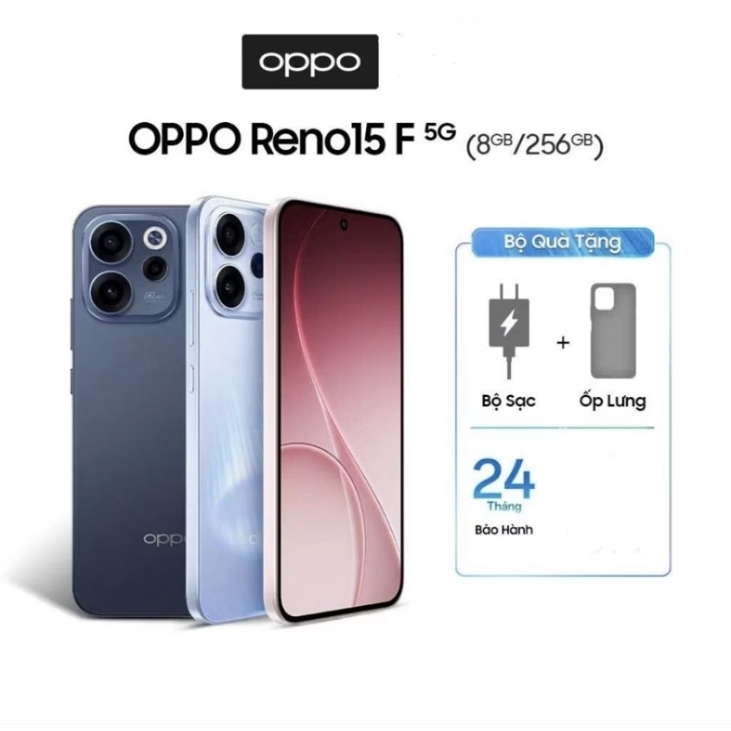 [ SẴN HÀNG GIAO NGAY ] Điện Thoại Oppo Reno 15F 5G [ Reno15F 5G ] – Chuyên Gia Chân Dung AI | Hàng Chính Hãng