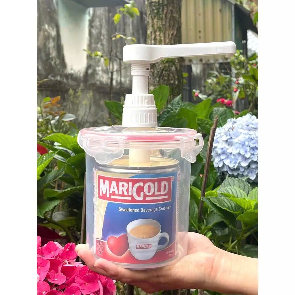 Bình đựng lon sữa đặc tiện lợi kèm vòi pump 10ml, phù hợp cho pha chế nhà bếp