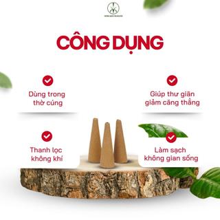[OCOP 4 SAO - TẶNG LƯ XÔNG]  Hộp 100 Viên Nụ trầm Hương Tân Nguyên, trầm thiên nhiên, không hóa chất, xông nhà, khử mốc