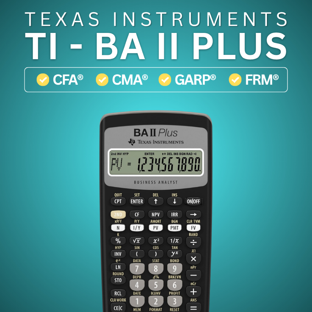 Máy tính tài chính CFA Texas Instruments TI BA II Plus | Shopee Việt Nam