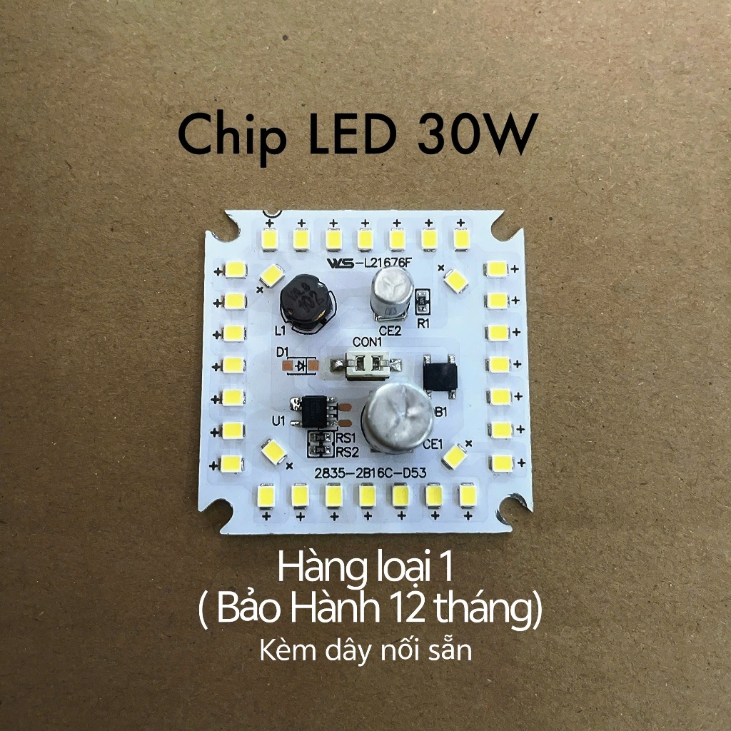 COMBO 3 CHIP LED 220V(ƯU ĐÃI)  CHIP LED 220V Sẵn Dây Điện