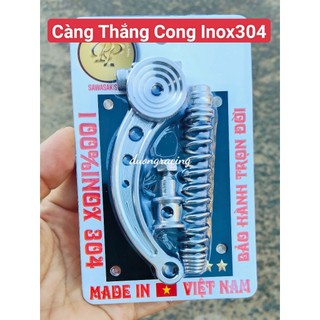 Càng thắng inox304 gắn cho xe số và xe ga dùng bố thắng có 2 loại cong và thẳng phụ kiện xe máy caoduongracing