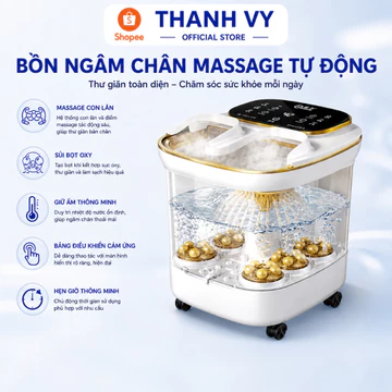Máy Ngâm Chân, Bồn Ngâm Chân Massage Chân, Tự Làm Nóng Nước, Máy Ngâm Chân Massage Cao Cấp