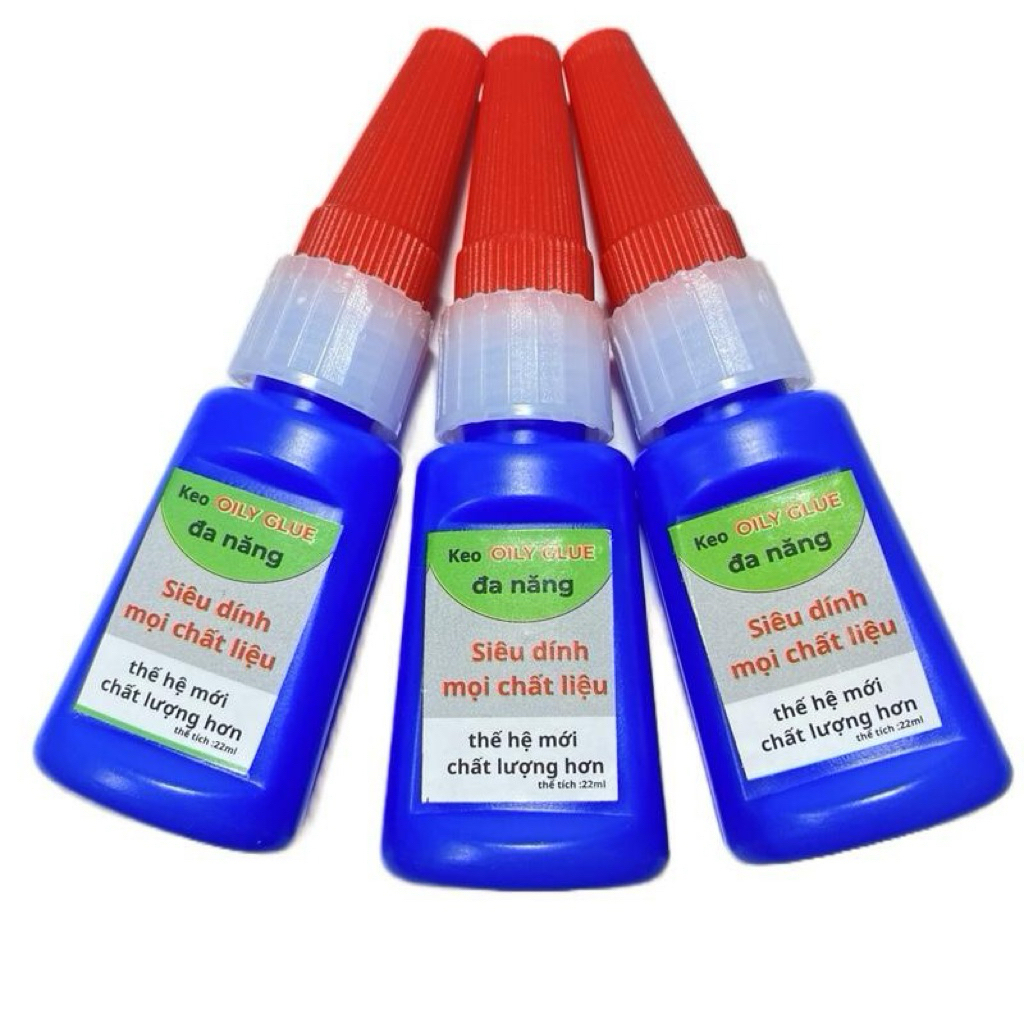 Combo 3 Lọ Keo OILY GLUE Đa Năng Gấp 50 Lần Keo 502