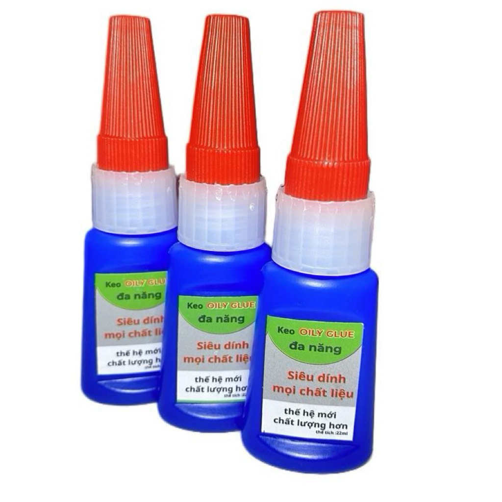 Combo 3 Lọ Keo OILY GLUE Đa Năng Gấp 50 Lần Keo 502